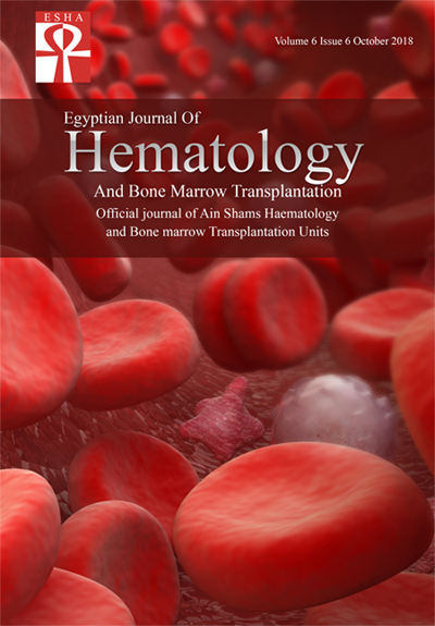 Egyptian Journal of Hematology and Bone Marrow Transplantation